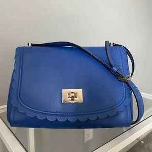 Kate Spade Zani Maple Court Hyacinth Scallop Leather Crossbody